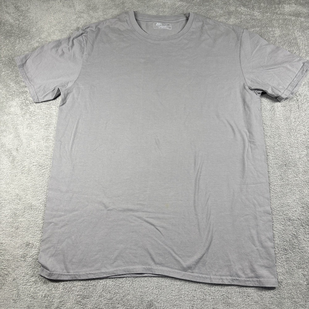 New Balance T-Shirt Gray Men's Cotton T-Shirt Size XL